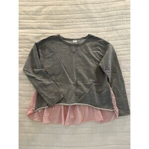 NWOT Tea Collection 12 Mixed Media Sweatshirt